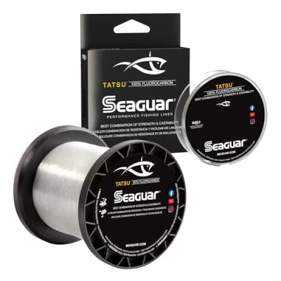 Immagine di Seaguar 08ts200, Tatsu Filo in fluorocarbonio d&#039;Acqua Dolce, Diametro 22,9 cm, Testato 3,6 kg, 200 Metri, Trasparente Unisex, 8 Pounds/200 Yards
