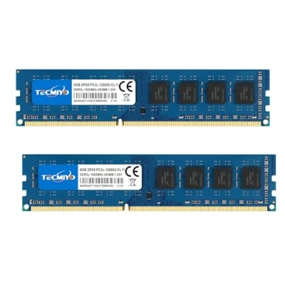 Immagine di PC3L 12800 16GB (2x8GB) DDR3L 1600MHz PC3 Udimm RAM DDR3 1,35 V / 1,5 CL11 240 Pin Non ECC Unbuffered 2RX8 Desktop Memory Module