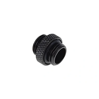 Immagine di Alphacool 17399 Eiszapfen Double nippel G1/4 Outer Thread to Deep Black WaterCooling Raccordi