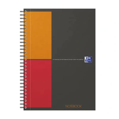 Immagine di &#039;Oxford&quot;INTERNATIONAL Notebook A4 + 80 fogli a quadretti Utilizzo di cartone resistente coperchio Connect B5, kariert grau