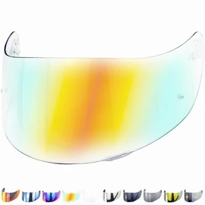 Immagine di Everalo Visiera Casco Compatibile con Agv K1 K3sv K5 K5s K1s S4sv Horizon Skyline Strada Stealth sv Compact Pinlock Ready (Rosso/trasparente)