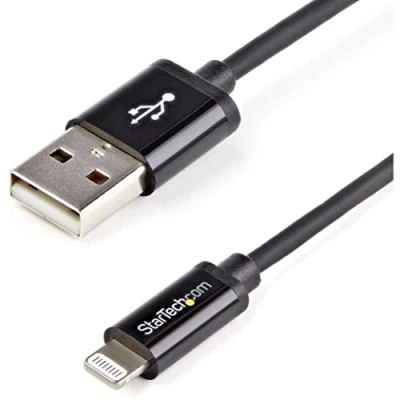 Immagine di StarTech.com Cavo da USB a Lightning 2 m di ricarica lungo per iPhone / iPad iPod Certificato Apple MFi Nero