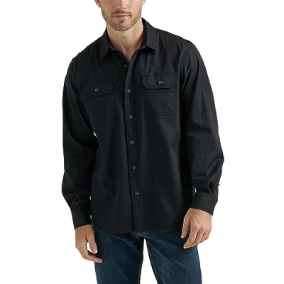 Immagine di Wrangler Authentics Camicia classica a maniche lunghe da uomo, nero, S