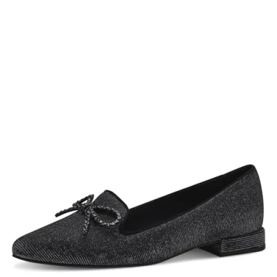 Immagine di MARCO TOZZI Slipper Donna Glitterate Vegane, Nero (Black Metallic), 37 EU