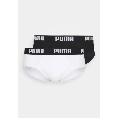 Immagine di Puma Basic Brief 2 PACK Slip, Uomo, Taglia: XL, White/black