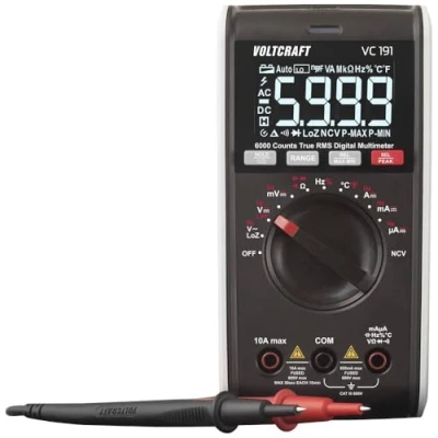 Immagine di VOLTCRAFT VC191 Multimetro portatile digitale CAT III 600 V Display (Counts): 6000