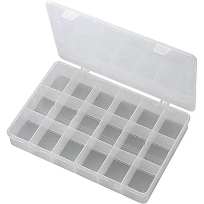 Immagine di TRU COMPONENTS PP18 01 Scatola minuteria (L x L A) 278 192 43 mm Scomparti: 18 suddivisione fissa Contenuto 1 pz.