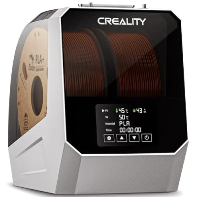 Immagine di Creality Space Pi filamento asciugatrice Plus, 2 rotoli di per stampante 3D con riscaldatore PTC, riscaldamento rapido a 360, contenitore disidratatore ventilatore PLA PETG ABS