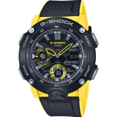 Immagine di Casio Orologio Analogico Digitale Quarzo Uomo con Cinturino in Resina GA 2000 1A9ER, Giallo/Nero