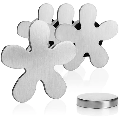 Immagine di com four® 4X Pesi per tovaglie in Acciaio Inossidabile Clip Magnetica ca. 45 gr