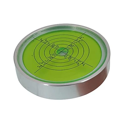 Immagine di UMEI 645645 nastro di calibrazione universale in metallo, universale, ad alta precisione, livello bolla, rotondo, con calibrazione, 10 &#039;/ 2 mm (74 x 15 mm)