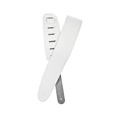 Immagine di Planet Waves 25BL02 Tracolla per Chitarra, in Classica Pelle, Bianco di base