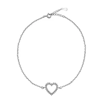 Immagine di SOFIA MILANI Bracciale da Donna in Argento 925 con Pietra Zircone Ciondolo a Cuore 30020