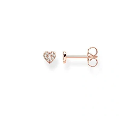 Immagine di Thomas Sabo Orecchini singoli da Donna, a Forma di Cuore in Argento Sterling 925, 0.40 cm,