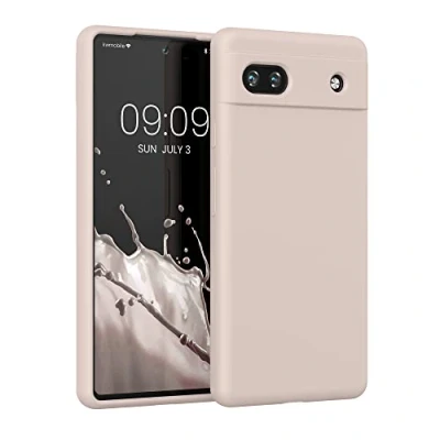 Immagine di kwmobile Cover per Google Pixel 6a Custodia Back Case Smartphone in Silicone TPU Protezione Gommata coconut swirl