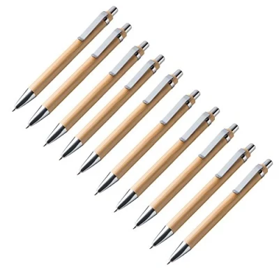 Immagine di Set di penne a sfera alta qualità Notrash2003® 10 in legno bambù
