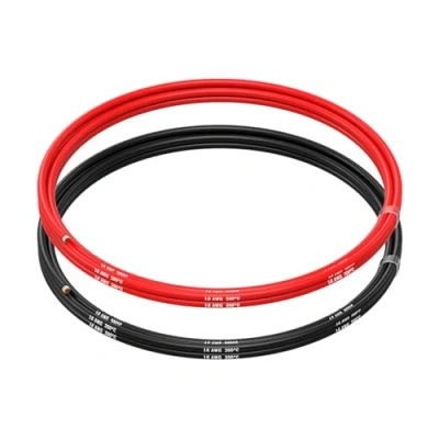 Immagine di MMOBIEL 16 AWG Cavo Elettrico Silicone gauge (1,31 mm²) in Rame Stagnato 2 Fili Separati Rosso e Nero Ciascuno 1,5 m / 5 ft per RC, Droni, Stampanti 3D, Batterie, Cavi Oratori, Strisce LED