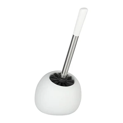 Immagine di WENKO Set da toilette Polaris Bianco opaco Portascopino WC