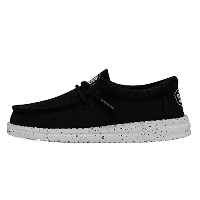 Immagine di Hey Dude Wally Youth Slub Canvas, Moccasin Bambini e ragazzi, Nero, 31 EU