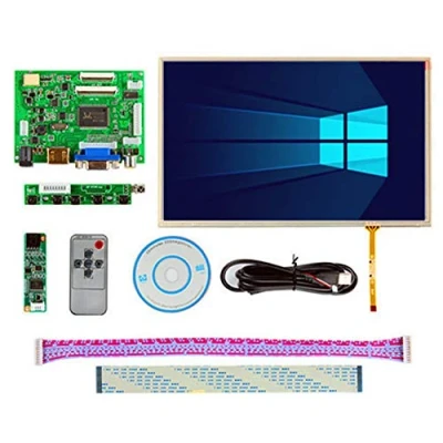 Immagine di Skylarpu 10.1&#039;&#039;pollici IPS per Raspberry Pi Monitor 1280x800 TFT EJ101IA 01G HD Display LCD Touch Screen Remote Driver Board HDMI 2AV VGA