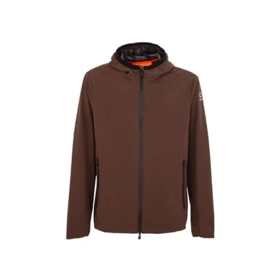 Immagine di SUNS Giubbino con cappuccio Uomo GBS41001U Jacket Fla Mesh Giubbotto Boards in tessuto tecnico (IT, Testo, M, Regular, Dark Brown)