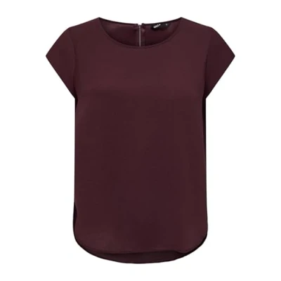 Immagine di ONLY Onlvic Solid NOOS Camicetta, Donna, Taglia: 38, Chocolate truffle
