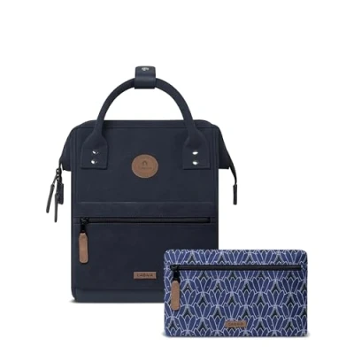 Immagine di Cabaïa Modello Zurich Zaino con 2 tasche Mini 12L Idrorepellente e Garanzia a vita Elegante per Uomo Donna Scuola, Viaggio Business Certificato Vegan