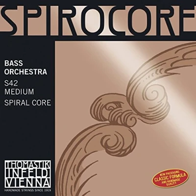 Immagine di Thomastik corda per Contrabbasso 3/4 Spirocore Do (alto) nucleo a spirale, rivest. cromo, accordo orchestra, media
