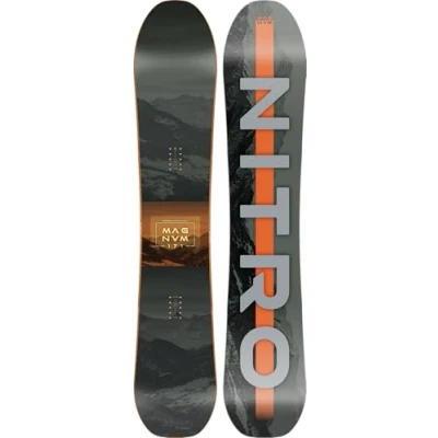 Immagine di Nitro Snowboards Magnum BRD&#039;25 Allmountainboard, Directional, Cam Out Camber, All Terrain, Freeride, Wide, per piedi grandi