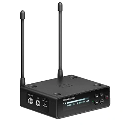 Immagine di Sennheiser Ricevitore digitale UHF portatile EW DP EK (R1 6) per l&#039;utilizzo con i trasmettitori D SK bodypack, SKM S portatili o SKP plug on, Nero (700051)