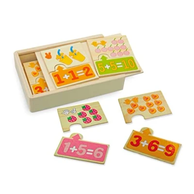 Immagine di Teorema 40470 Puzzle in Legno, Impara a Contare, Multicolore