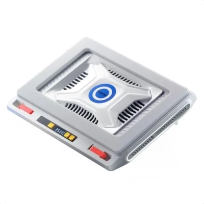 Immagine di llano Raffreddatore per Laptop Portatile il Raffreddamento Rapido di Notebook da 13 17.3 Pollici bianca