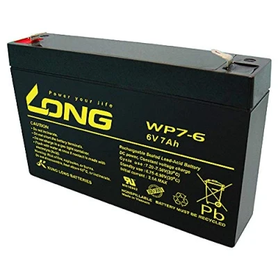 Immagine di Batteria Long WP7 6 6V 7Ah AGM al piombo come 7,0Ah 7,2Ah 8Ah