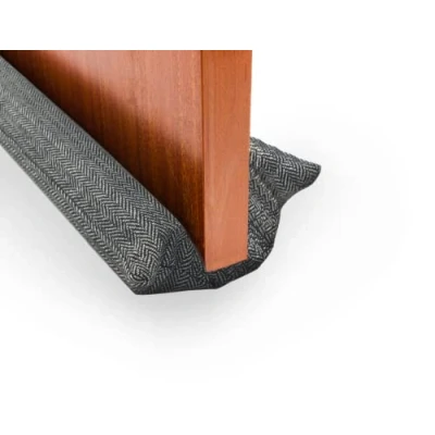 Immagine di Paraspifferi in Tessuto per Porte e Finestre. Doppio Riutilizzabile, Lavabile, Isolante Acustico, Freddo, Vento, Luce, Polvere, Polline, Insetti. Regolabile tra 80 90cm.