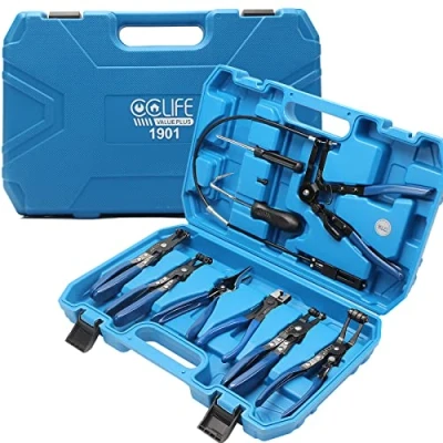 Immagine di CCLIFE 9 Pezzi pinza fascette Auto Set di pinze per stringitubo Riparazione