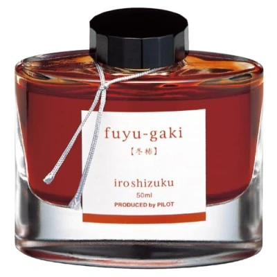 Immagine di Pilot Iroshizuku Fountain Pen Ink Bottiglia da 50 ml, Fuyu Gaki Persimmon (Vermilion Red Orange) (Japan import)