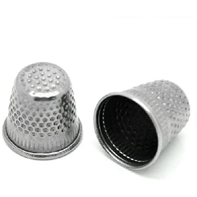 Immagine di CKB Ltd 30 ditali da cucito argentati, 19 x 18 mm, chiusi, per sarti e all&#039;ingrosso