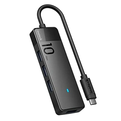 Immagine di Inateck Hub USB 3.2, 10Gbps C con 4 Puertos A Compatibile MacBook PRO/Air, iMac, iPad PRO, PS4, Surface PRO