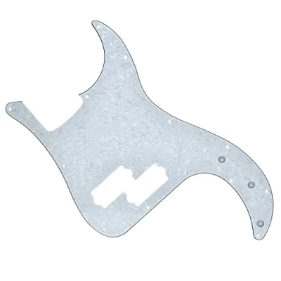 Immagine di Dopro 13 Fori di Precisione Bass Pickguard PB P Scratch Plate Adatto USA/Messicano Fender Bianco Perla