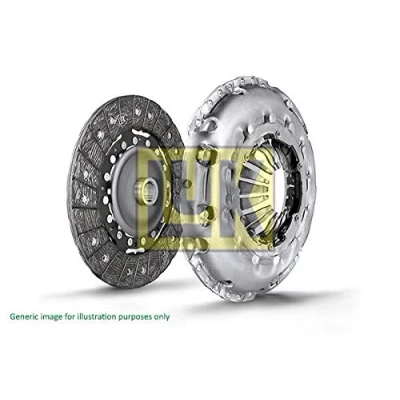 Immagine di LuK BR 0222 619 3043 09 Kit frizione con spingidisco disco frizione, senza cuscinetto disinnesto 190 NISSAN: Note I, Micra 3, C+C 3