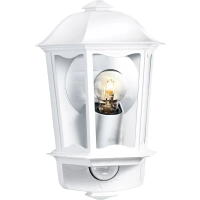 Immagine di Steinel L 190 S 644512 Lampada da parete per esterni con rilevatore di movimento a risparmio energetico, LED (monocolore) E27 100 W Bianco