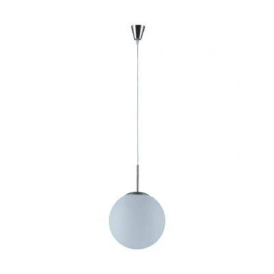Immagine di lampada a sospensione &#039;Marike&#039; dimmerabile (Moderno) colore Bianco, in Vetro ad es. Soggiorno &amp; Sala da pranzo (1 luce, E27) di Lindby vetro, sospensione,