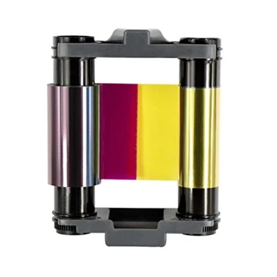 Immagine di CBGR0100C YMCKO Nastro a colori per stampanti Evolis Badgy 100 200, stampe