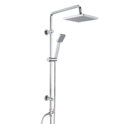 Immagine di JOHO Colonna Doccia senza Miscelatore Set Completo Sistema a Pioggia Regolabili Doccetta in ABS (20 * 20 quadrato)