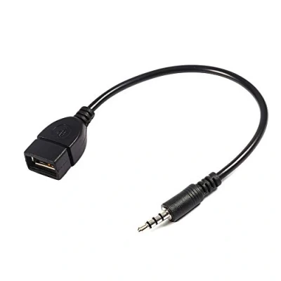 Immagine di convertitore audio, USB femmina A Jack da 3,5 mm Adattatore audio maschio AUX 2.0 tipo OTG