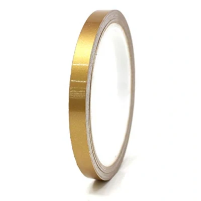 Immagine di 10m Strisce adhesive decorative per auto moto barca e modellismo in vari colori autoadesive Lunghezza (7mm, Oro)