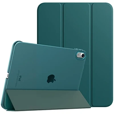 Immagine di TiMOVO Cover Custodia Compatibile con iPad 10 Generazione 10,9&quot; 2022, Retro in PC Rigido Semi Trasparente, Funzione di Auto Sveglia/Sonno, Turchese