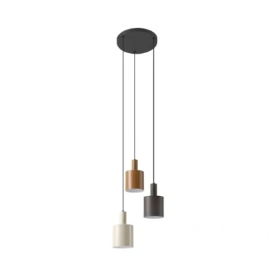 Immagine di Lindby lampada a sospensione &#039;Ovelia&#039; dimmerabile (Moderno) colore Marrone, in Metallo ad es. Cucina (3 luci, E27) sospensione, da soffitto, lampada, plafoniera, illuminazione