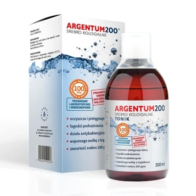 Immagine di Argentum 200 Tonico argento colloidale 100PPM 500ml Aura Herbals