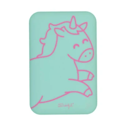 Immagine di Wondee Mr Wonderful Caricabatterie portatile, batteria esterna 10.000 mAh, divertente unicorno con 3 porte [2 USB e 1 C] Powerbank compatibile tutti gli smartphone, iPhone, tablet, iPad